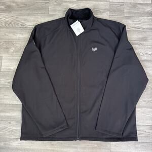 Lyft 1K Full Zip Up Fleece Lined Softshell Jacket Black sz 3XL